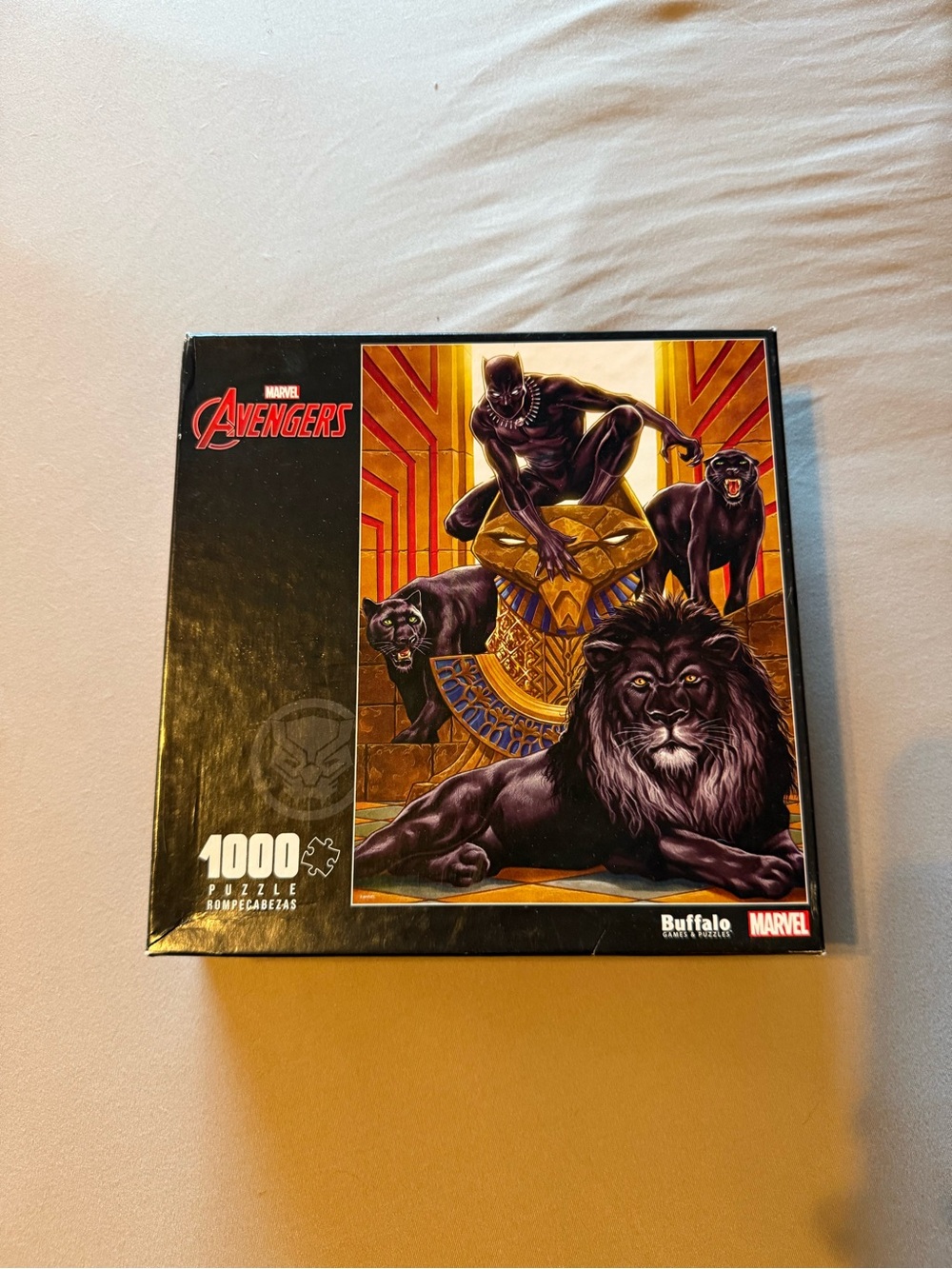 Marvel Avengers Black Panther Puzzle - Black Box Art by Buffalo